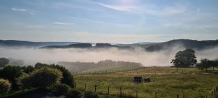 Blick von der Ferienwohnung ins Tal